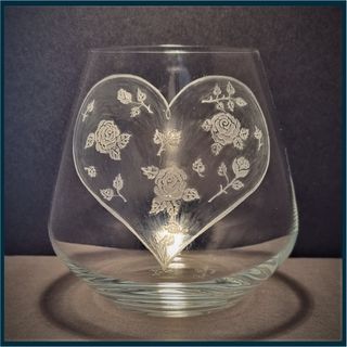 Wine Glass with Heart