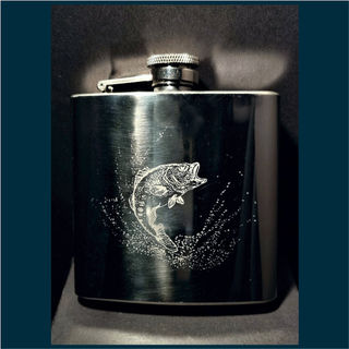 Flask with Trout