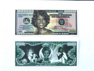 Whitney Houston Million Dollar Note