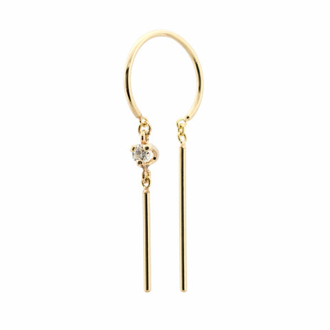 DIAMOND CHIME 14-carat gold single earring
