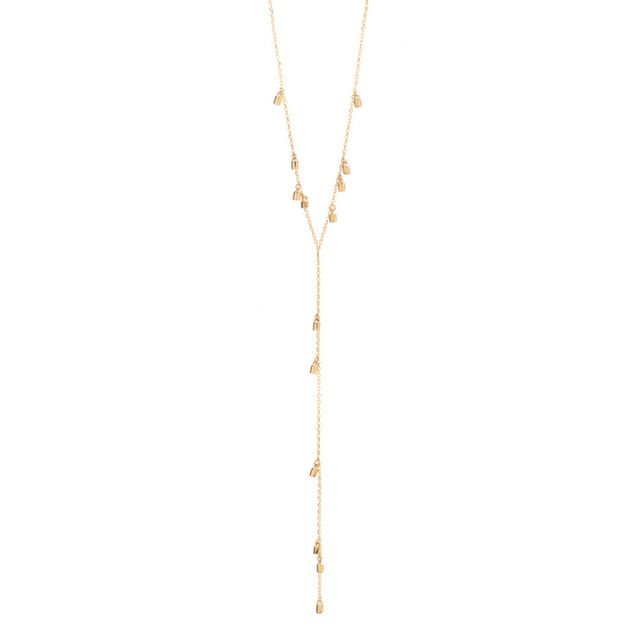 FAIRY DUST 14-carat gold lariat necklace