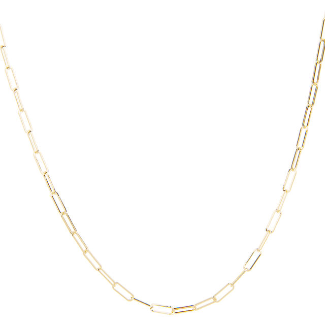 SMALL LINK PAPERCLIP 14-carat gold 18'' chain