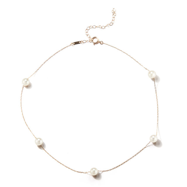 AKOYA PEARL 14-carat gold necklace