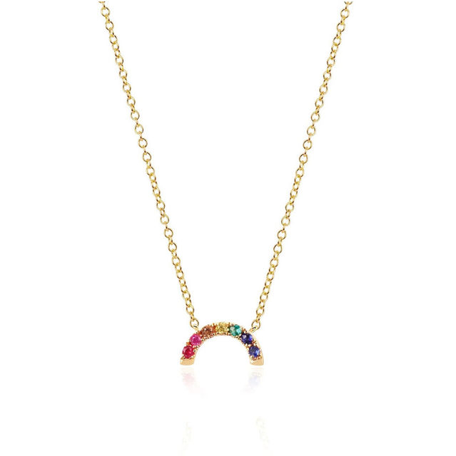 RAINBOW 14-carat gold necklace