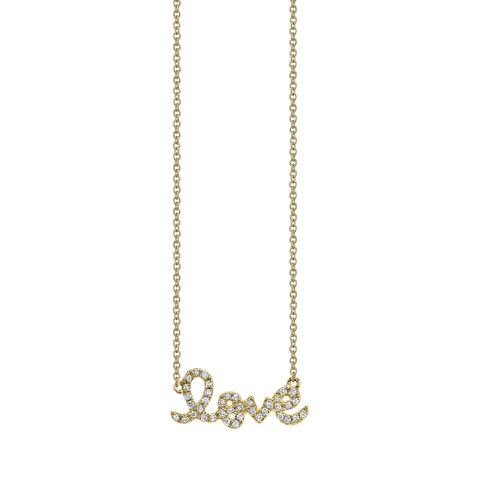 DIAMOND SMALL LOVE 14-carat gold necklace