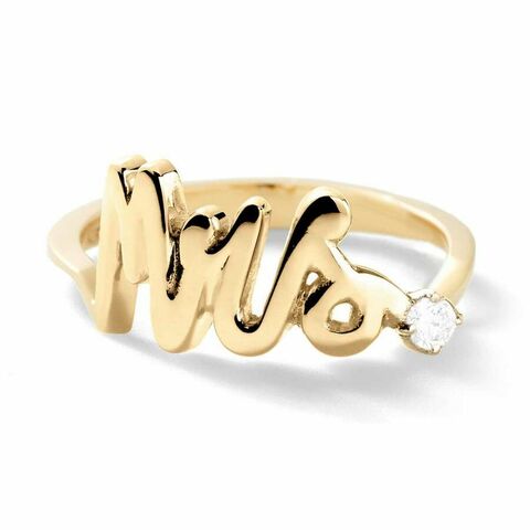 MRS 14 - carat gold and diamond ring