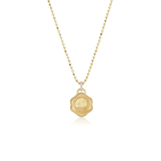 MINI MERMAID MONEY 18 - carat gold and diamond necklace