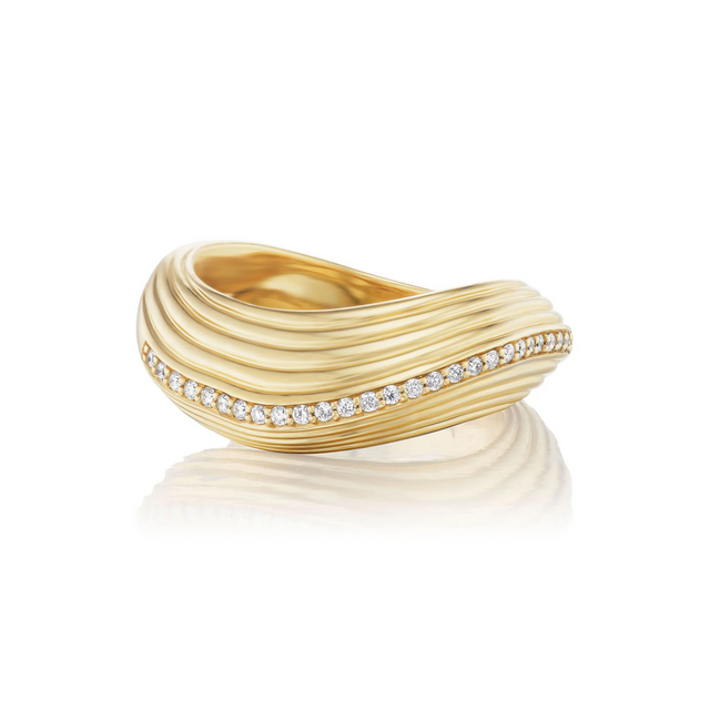 MAREA 18 - carat gold and diamond ring