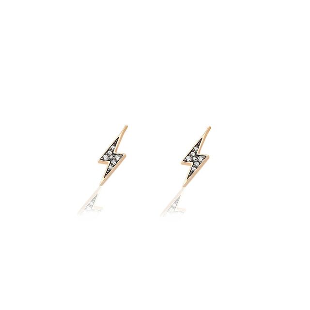 BOLT 18 - carat gold and diamond stud earrings