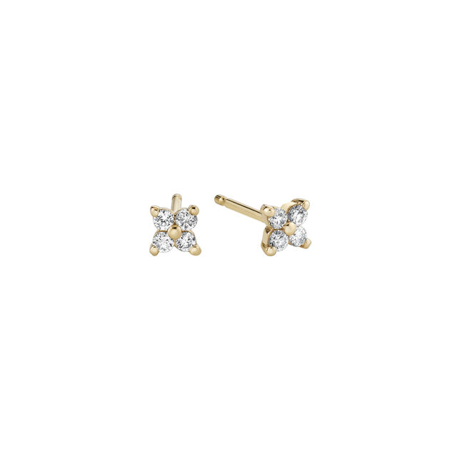 DIAMOND TWILIGHT 14-carat gold and diamond stud earrings