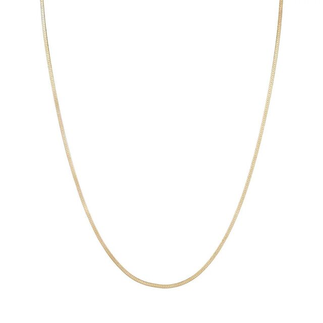 1.5MM HERRINGBONE 14-carat gold chain