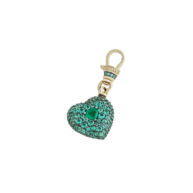EMERALD CHUBBY LOVE 14-carat gold pendant