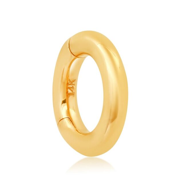 MINI ROUND 14-carat gold enhancer/charm holder