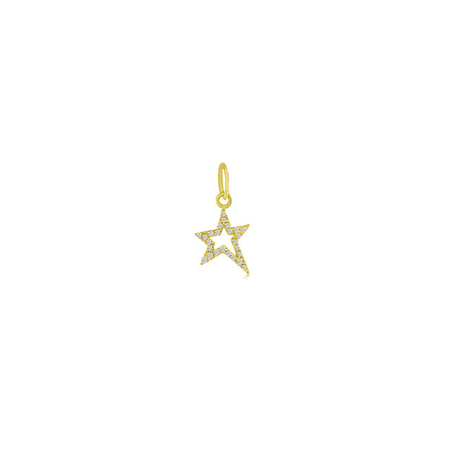 DIAMOND STAR 14-carat gold charm