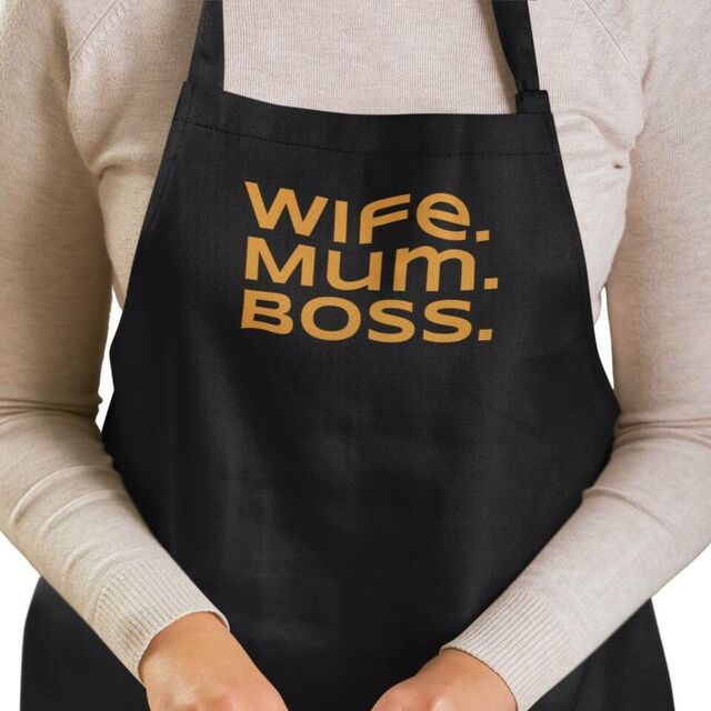 Wife Mum Boss apron