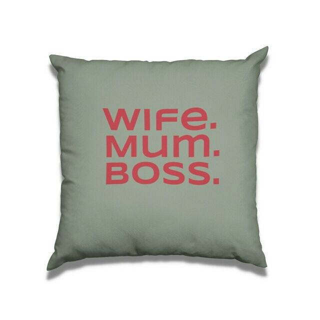 Wife Mum Boss cushion