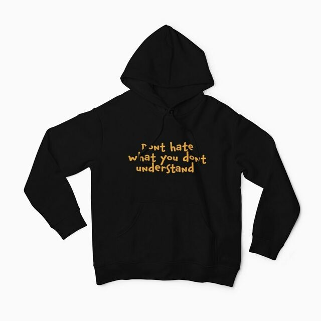 Don't hate womens hoodie