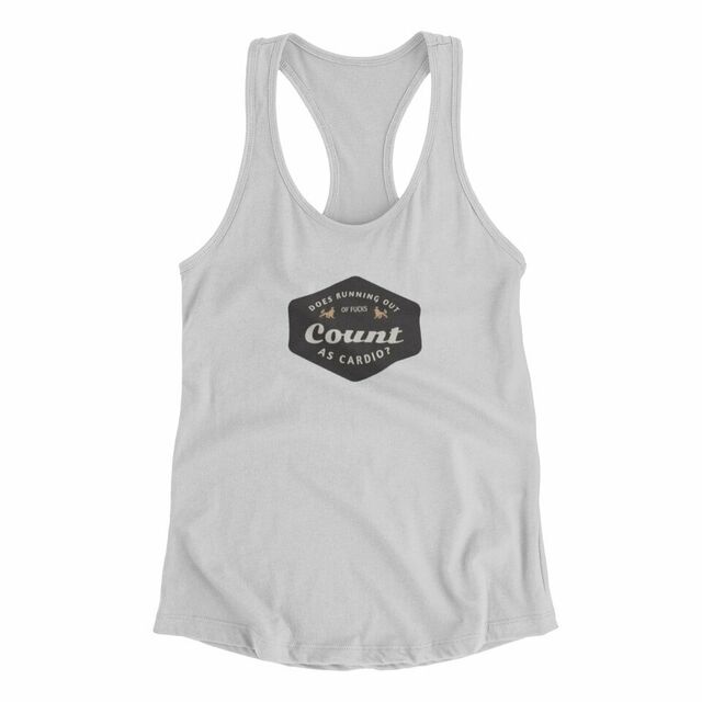 Does running out of fucks count as cardio women's tank