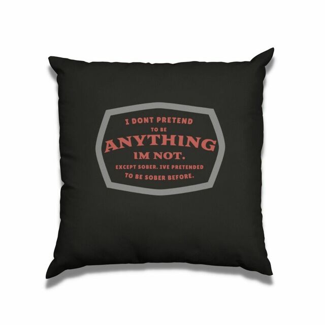 I don't pretend to be anything I'm not cushion