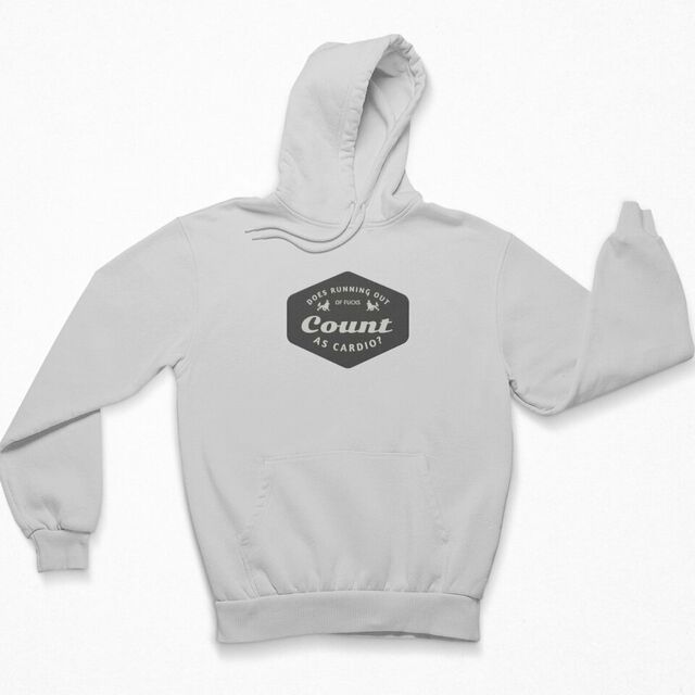 Does running out of fucks count as cardio womens hoodie