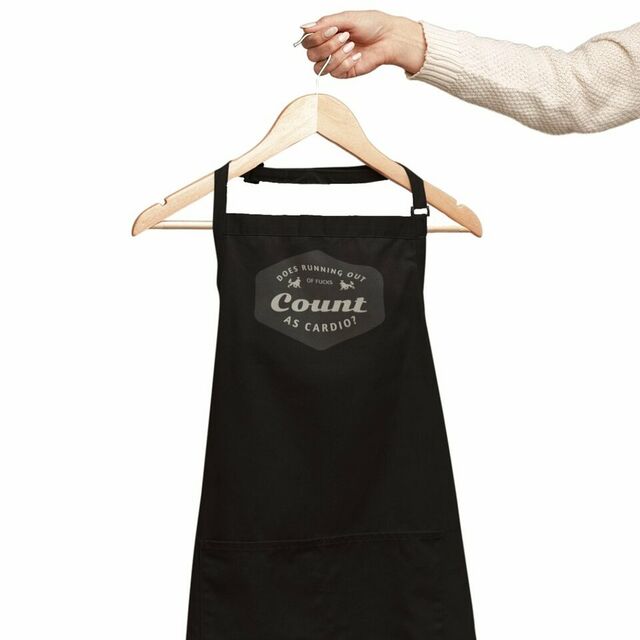 Does running out of fucks count as cardio apron