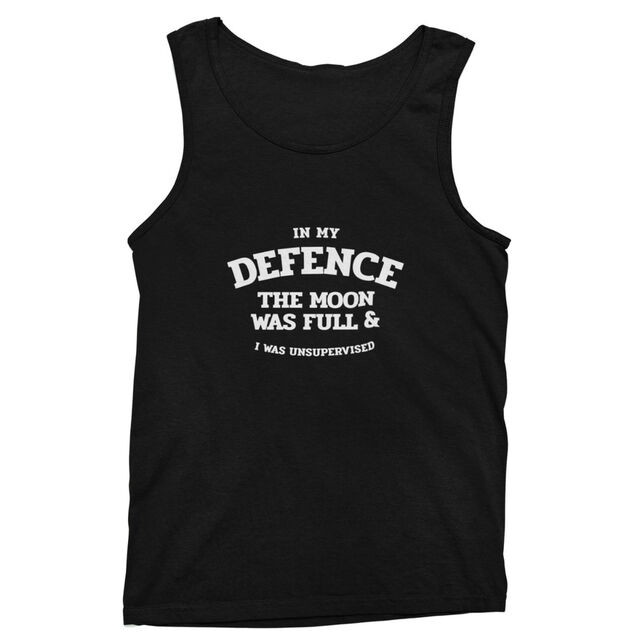 In my defence mens tank