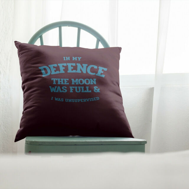 In my defence cushion