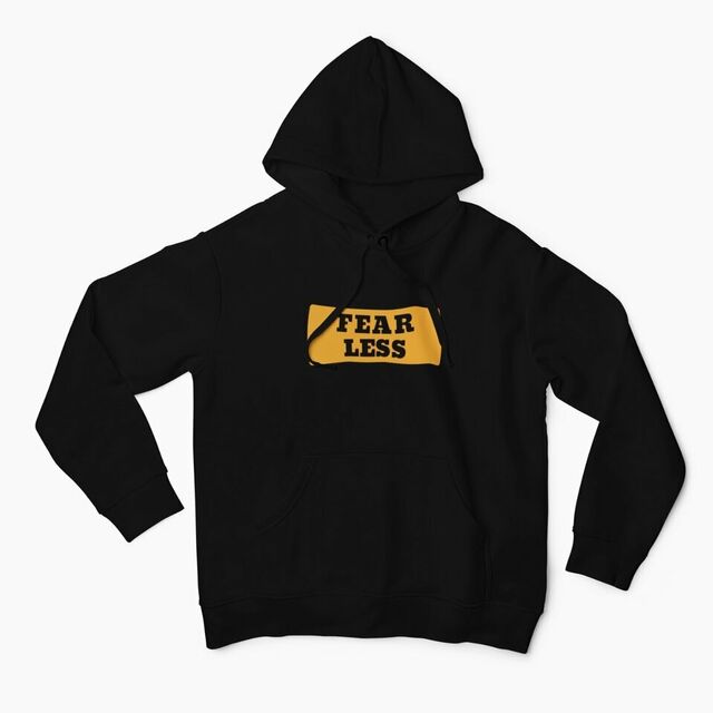 Fear less men's hoodie