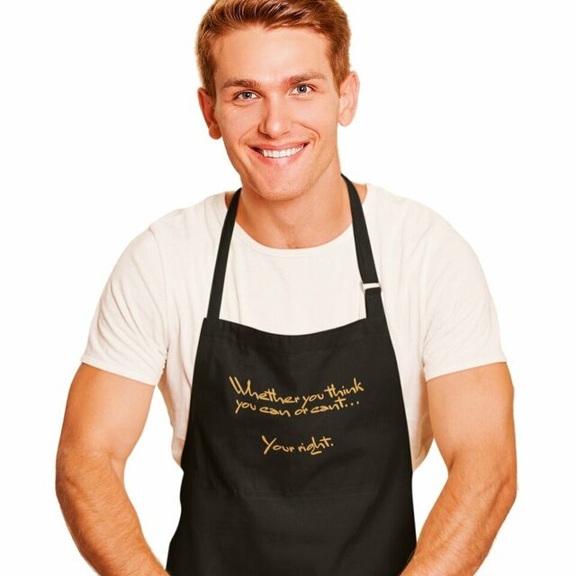 Whether you think you can apron