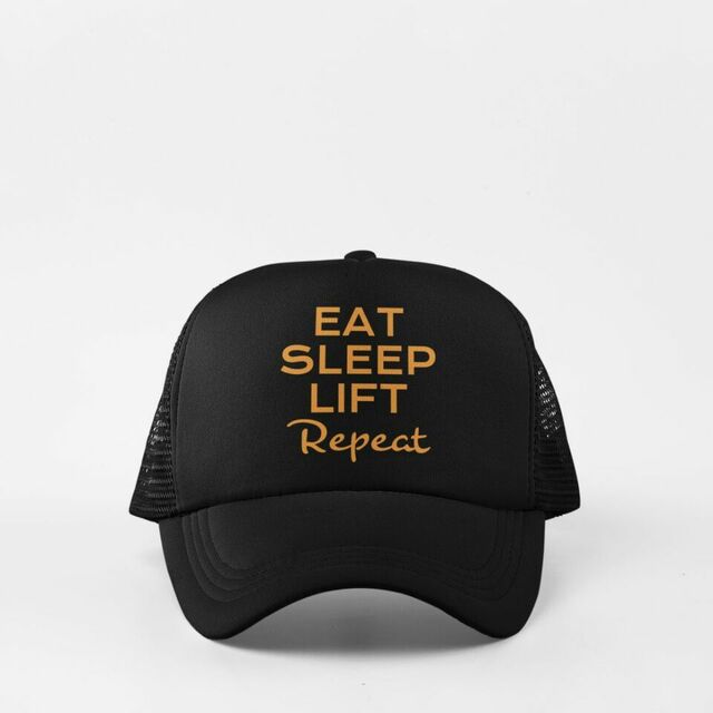 Eat. Sleep. Lift. Repeat cap
