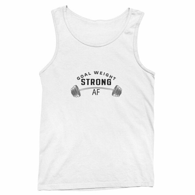 Goal weight strong AF mens tank