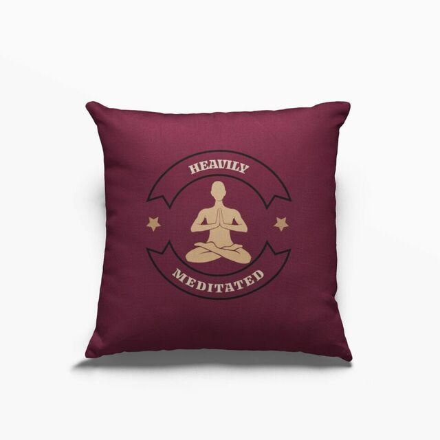 Heavily meditated cushion