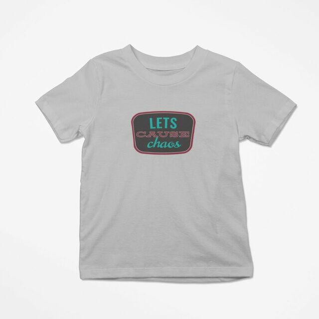 Lets cause chaos kids tee