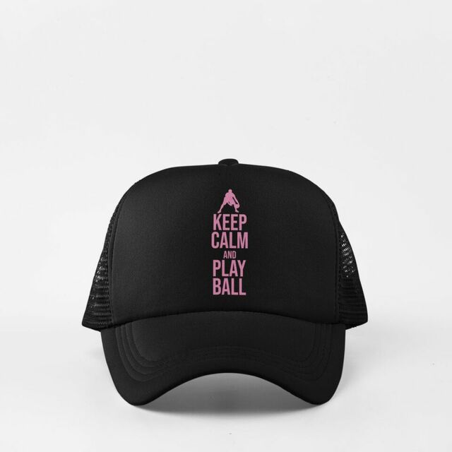 Keep calm and play ball cap