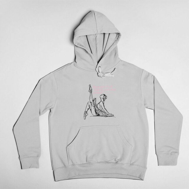 Keep your head high & your toes pointed hoodie