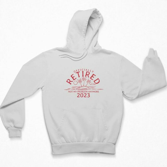 Officially retired womens hoodie