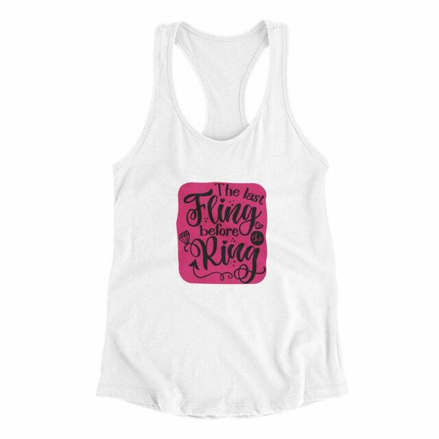 Last fling before the ring womens tank