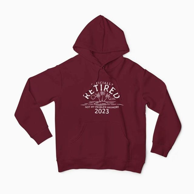 Officially retired mens hoodie