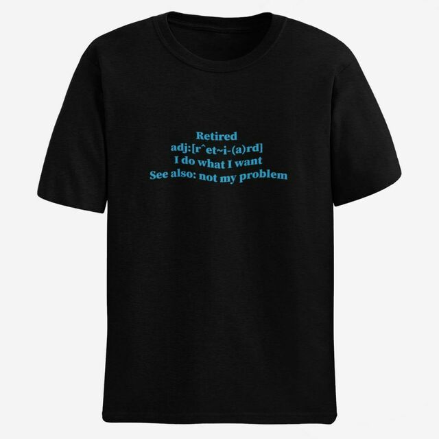 Retirement dictionary meaning mens tee