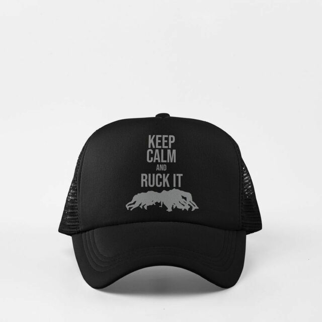Keep calm and ruck it cap