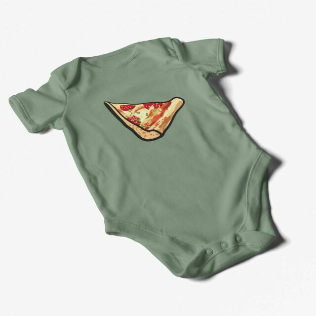 Pizza slice infant onesie
