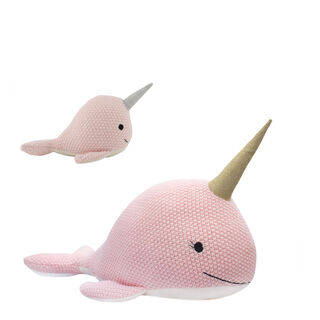 Nellie Narwhal Toy & Rattle Set