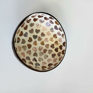 Coconut Decorative bowl - 'Hearts'