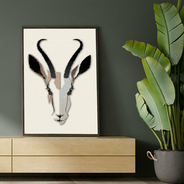 Art Print - Wildlife Abstract - Gazelle