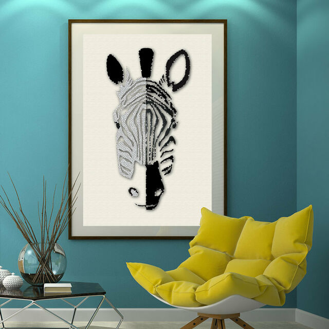 Art Print - Wildlife Abstract - Zebra