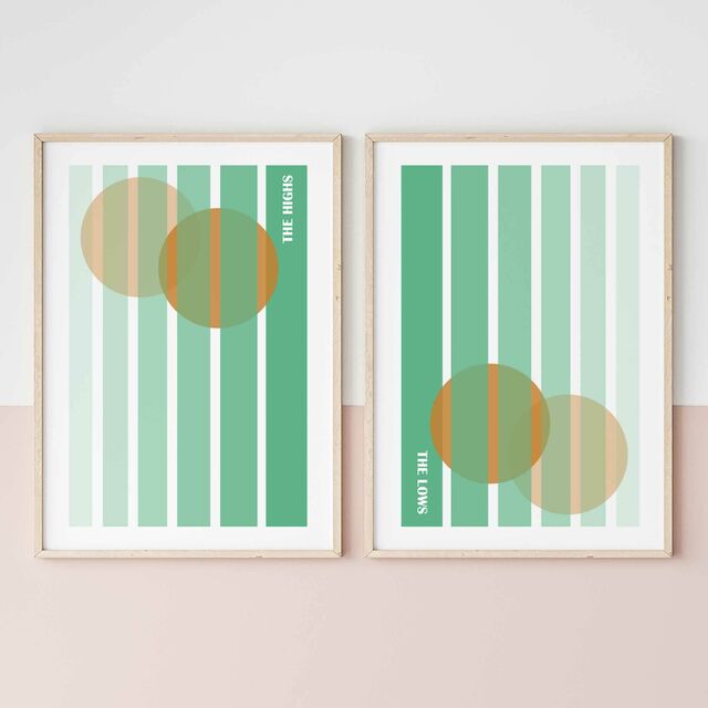 Vintage New Zealand Art Prints - The Highs, The Lows