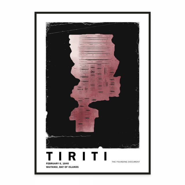 New Zealand History Abstract Art Print - Te Tiriti - Treaty of Waitangi