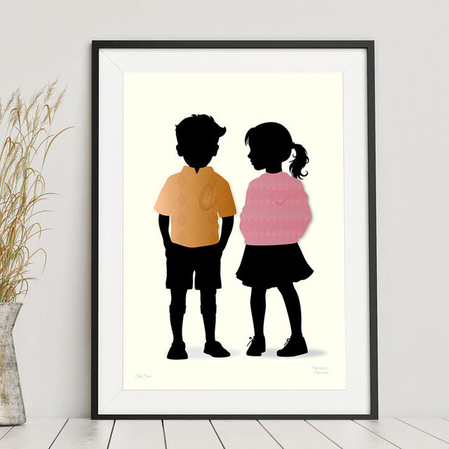 New Zealand Art Print - Henare and Hannah
