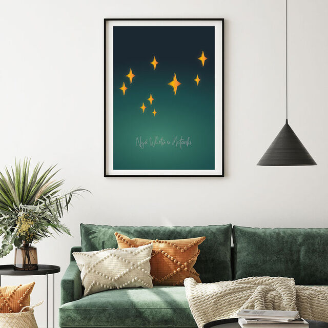 Maori Art Print - Nga Whetu o Matariki 2025
