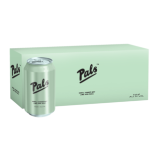 Pals-Vodka Hawkes Bay Lime & Soda 10pk 330ml cans